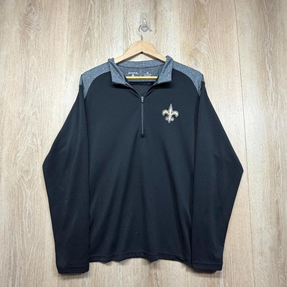 Antigua-apparel Men's Black and Navy Sweatshirt